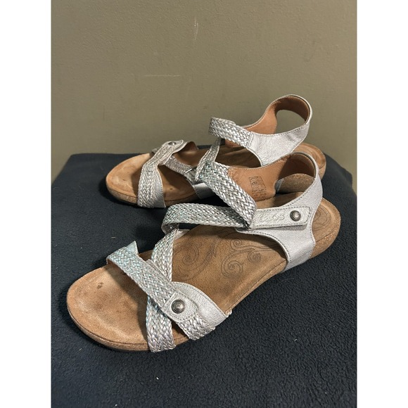 Taos Trulie Leather Braided Strappy Sandals Women's Sz 11-11.5  (27cm) - Picture 1 of 12